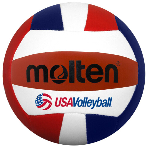 Molten Mini voleibol fundido (vermelho/branco/azul com 5 polegadas de dimetro)