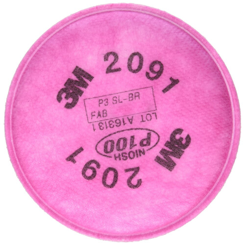 3M 3M Partikelfilter P100 #2091/07000 Pink Einheitsgr      e 2 St   ck