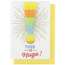 Hallmark felicitatiekaart of afstudeerkaart (dit is enorm)