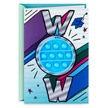 Hallmark afstudeerkaart voor kinderen met Pop It (Wauw)