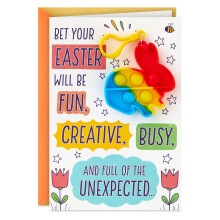 Hallmark Paaskaart voor Kinderen met Pop It (Paashaas)