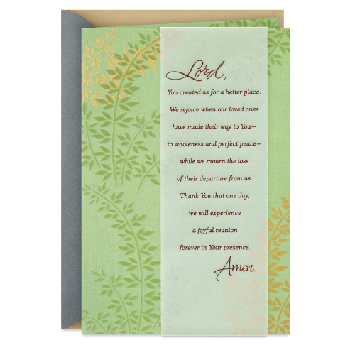 Hallmark DaysSpring Religious Sympathy Card (bedre sted)