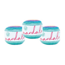 Lion Brand Yarn Mandala-Garn, mehrfarbiges Garn zum H   keln und Stricken, Bastelgarn, 3er-Pack Nifflers