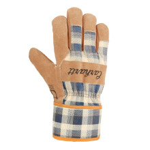 Carhartt Women's WB Waterproof Ademende Su   de Werkhandschoen met Veiligheidsmanchet Marineblauw Geruit Medium (Verpakking van 1)