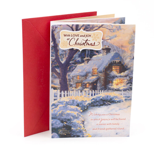 Hallmark Thomas Kinkade Weihnachtskarte (Schneeh?tte) (0599XXH5221)