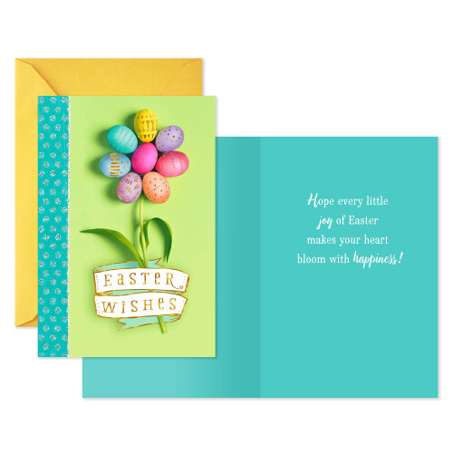 Hallmark Pack of Easter Cards Easter Egg Flower (4 kort med konvolutter) 1