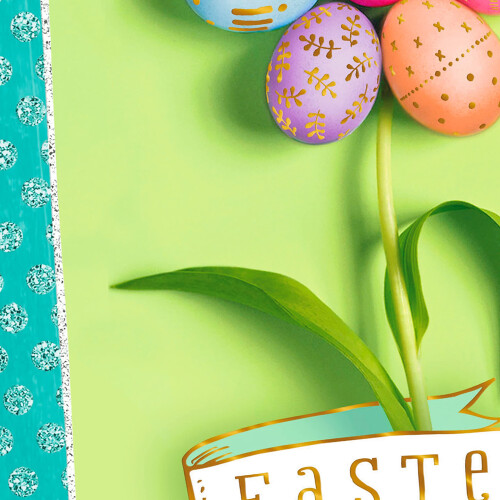 Hallmark Pack of Easter Cards Easter Egg Flower (4 kort med konvolutter) 2