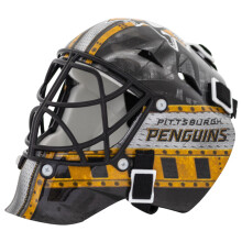 Franklin Sports NHL Pittsburgh Penguins Mini Hockey Goalie Mask with Case - Collectible Goalie Mask with Official NHL Logos and Colors