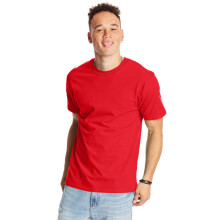 Hanes Beefy-T rvid ujj pl M Athletic Red