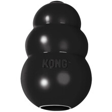 Kong - Extreme Dog Zabawek - najtwardsza w naturalny czarna czarna - zabawa do zucia Chase and Fetch - dla psw XX