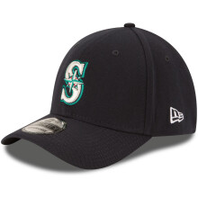 iltovka New Era MLB 39Thirty Team Classic Stretch Flex Fit Team Color Primary Logo Primary Logo Baseball Cap - Seattle Mariners Navy - Small-M