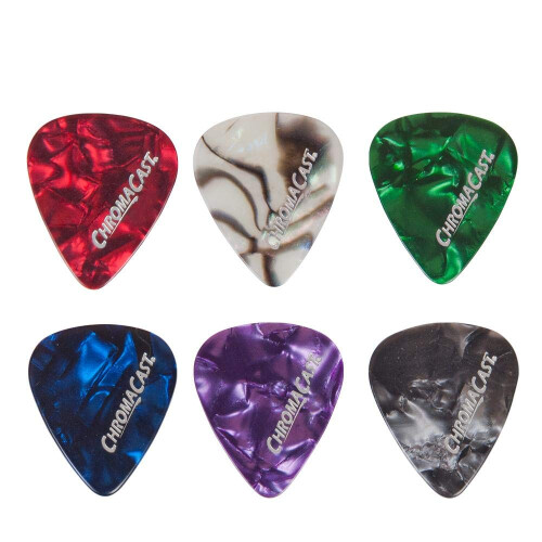 ChromaCast 48 Pick Sampler - Includes Pearl Celluloid and DuraPicks in Assorted Colors/Gauges 2