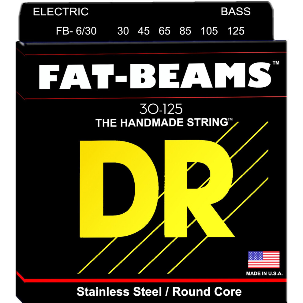 DR Strings FAT-BEAM Bass Guitar Strings (FB6-30)