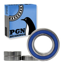 PGN (4 kpl) 6007-2RS -laakeri - Voitelu, kromiterästiivisteinen kuulalaakeri - 35x62x14mm laakerit kumitiivisteellä ja korkean kierrosluvun tuella