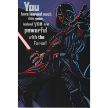 Hallmarkin ilmaisut Valmistaudu syntymδpδivδn hauskuuteen Star Wars Darth Vader Hyvδδ syntymδpδivδδ onnittelukortti