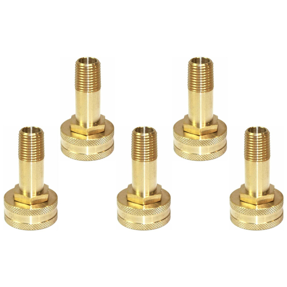 Interstate Pneumatics Fgf104 3/4 Inch Ght Female X 1/4 Inch Male Npt Hose Fitting - Swivel - Pack Of 5 791674000341