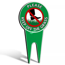 Yard-Schilder, bitte halten Sie sich vom Gras fern, reflektierendes Metall-Yard-Schild, schtzen Sie Ihr Gras und Ihr Eigentum. Halten Sie sich vom G