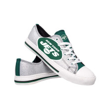 FOCO Detroit Lions NFL Dames Glitter Lage Canvas Schoenen - 8