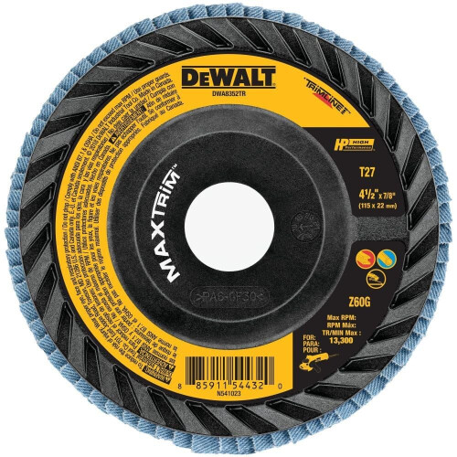 DeWalt Disco de aba de acabamento Dewalt 4-1/2 X 7/8 60G T27 Hp