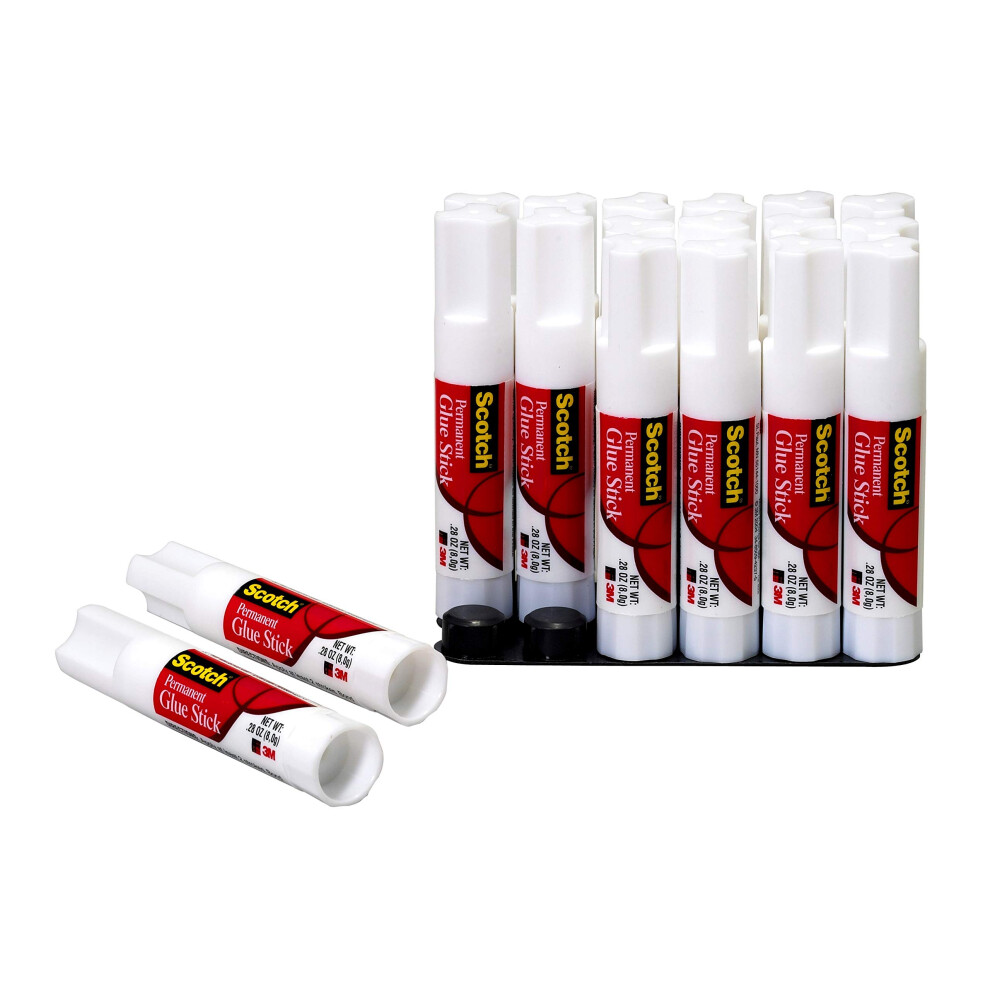 Permanent Adhesive Glue Stick  28 oz  White  Sold as 1 Package