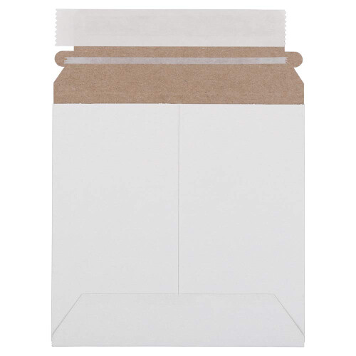 JAM Paper Recycled Photo Mailer Envelopes - 6"""" x 6"""" - White - 6/pack