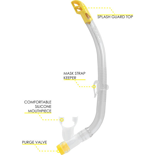 Cressi Cressi Ondina & Top Jr  Clear/Yellow 2