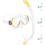 Cressi Cressi Ondina & Top Jr  Clear/Yellow 1