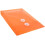 JAM PAPER Plastic Envelopes with Button & String Tie Closure - 6 1/4 x 9 1/4 - Bright Orange - 3/Pack 2