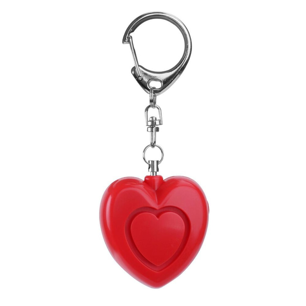 (Other) Heart-shaped Keychain Alarm: High-decibel Women's Self-defense Device