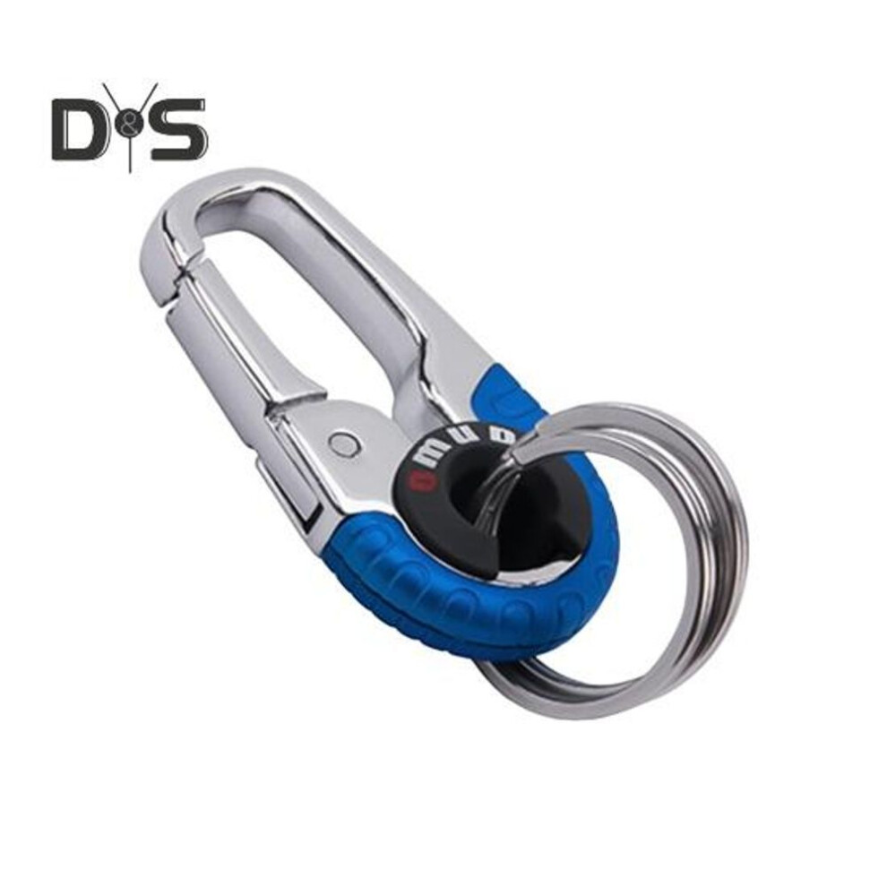 (Other) Car Keychain Zinc Alloy Stainless Steel Keyring Rotating Fixed Ring System Car Interior Key Holder Anti-Corrosion Key Organizer