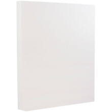JAM PAPER Strathmore 88 lb Cartolina - 8,5 x 11 Coverstock - 237 g/m - Tecido branco brilhante - 25% algodo - 50 folhas/pacote