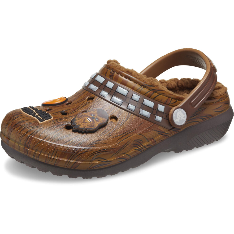 Crocs Star Wars Chewbacca Classic Lined Clogs  Espresso  4 US Unisex Big Kid