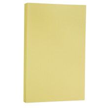 JAM PAPER Legal Vellum Bristol Cartolina de 67 lb - Capa 8,5 x 14 - 147 g/m - Amarelo - 50 folhas/pacote