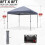 ABCCANOPY Durable Easy Pop up Canopy Tent 8x8  Gray 4