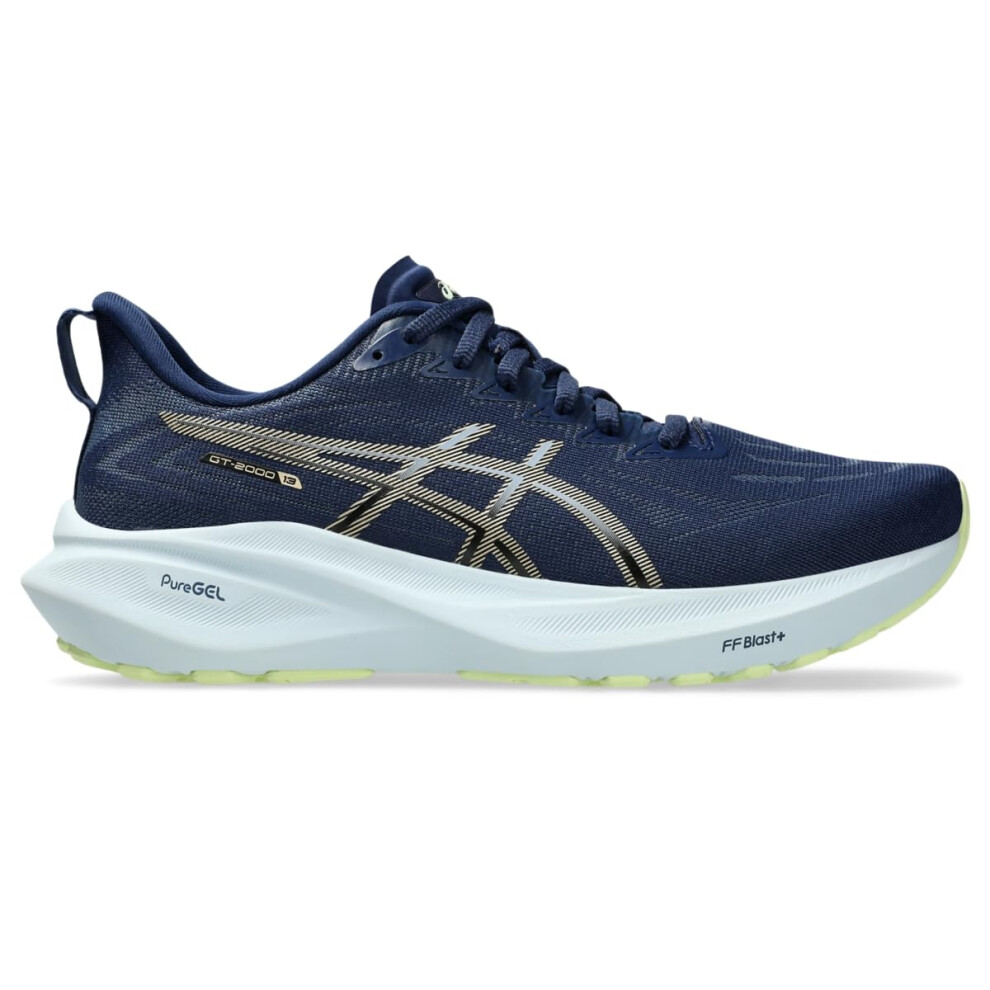 ASICS Women's GT-2000 13 Running Shoes  12.5  Blue Expanse/Champagne
