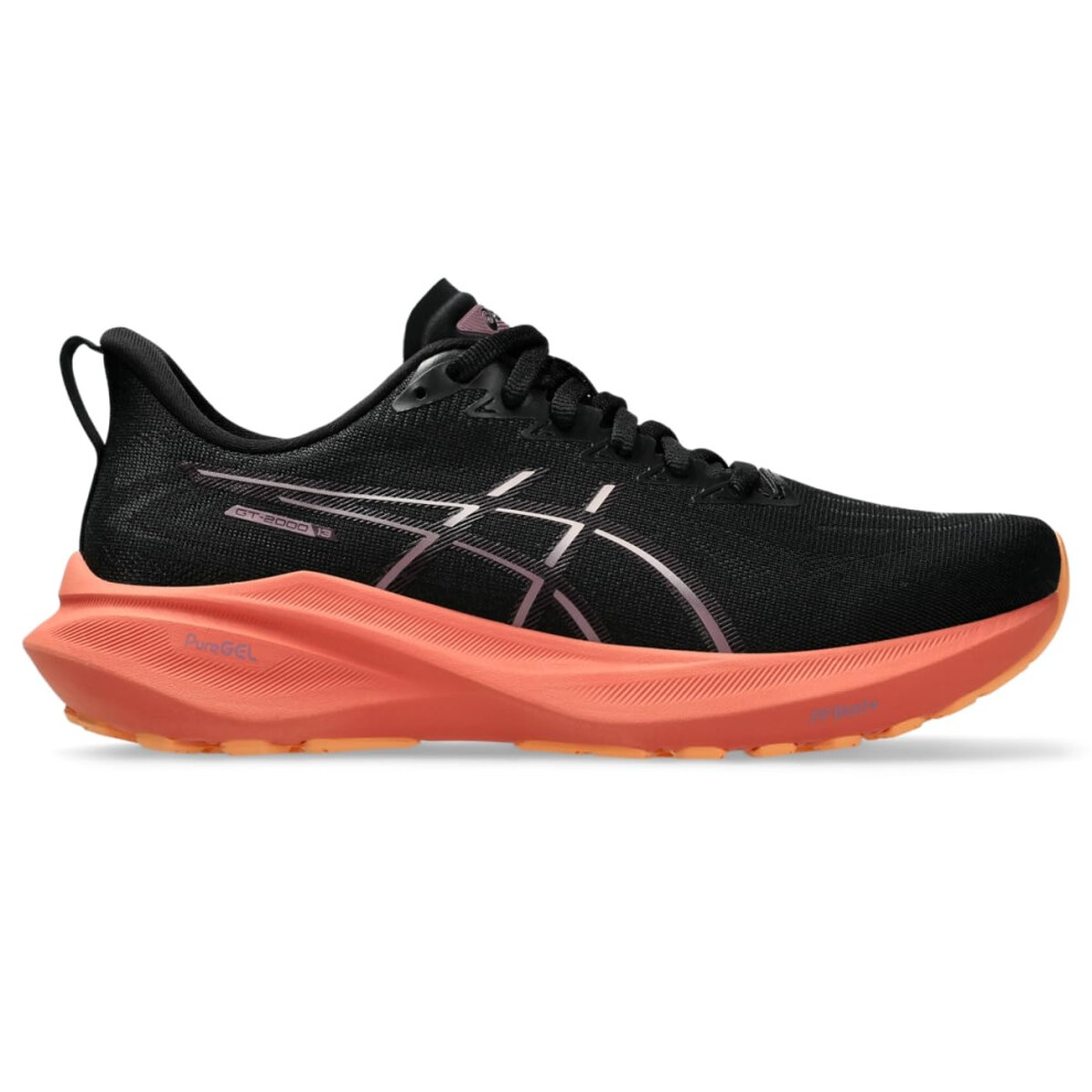ASICS Women's GT-2000 13 Running Shoes  10.5  Black/Dark Aubergine