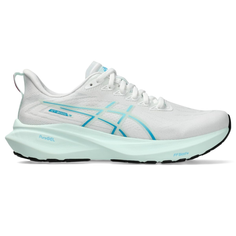 ASICS Women's GT-2000 13 Running Shoe  11  White/Soothing SEA