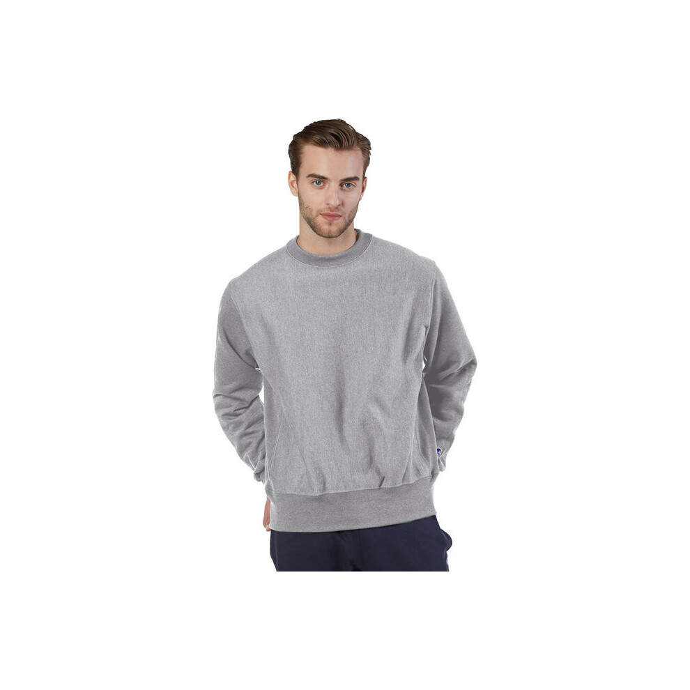 Adult Reverse Weave crew - WHITE - S(D0102H7DV2J)