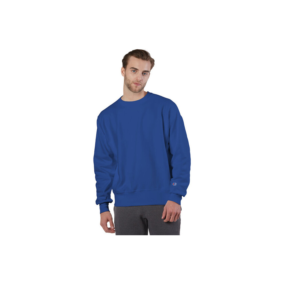 Adult Reverse Weave crew - WHITE - S(D0102H7DVYT)
