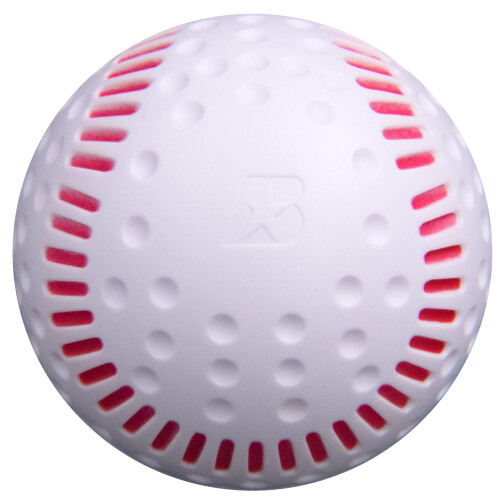 Baden White Dimpled Baseballs with Red Seams | High-Durability for Pitching Machines  Consistent Training  12-Pack 1