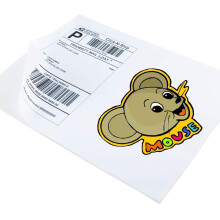 L LIKED 500 Vel zelfklevende Stickerpapier A4 8-1/2" x 11" Voor Laser & Inkjet Printers, Wit (500 Labels)