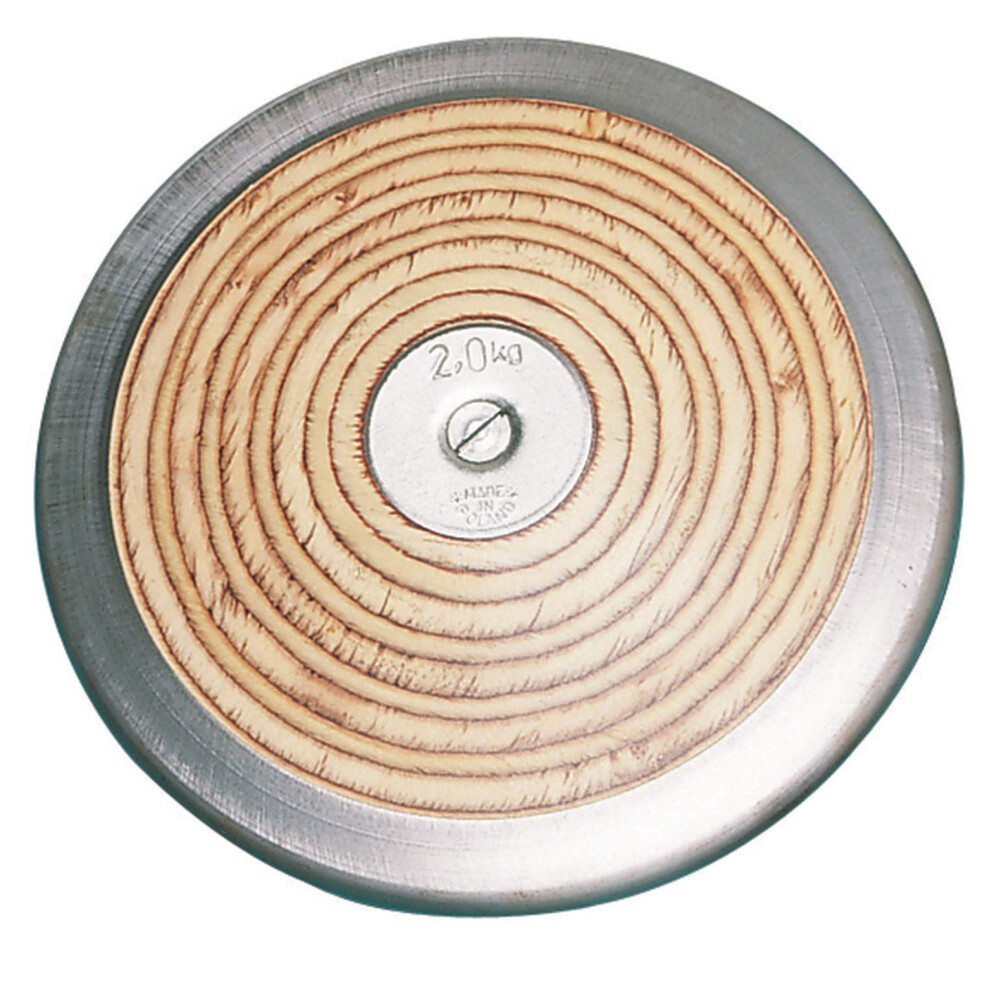 Champion Sports Wood Practice Discus  2.0 kg