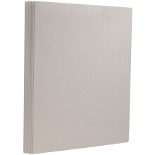 JAM PAPER Cartolina extrapesada de 130 lb - Capa 8,5 x 11 - 352 g/m - Cinza claro - 25 folhas/pacote
