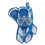 Cressi Cressi Mini Bonete Pro Dry Set, Blauw/Wit, S/M 1