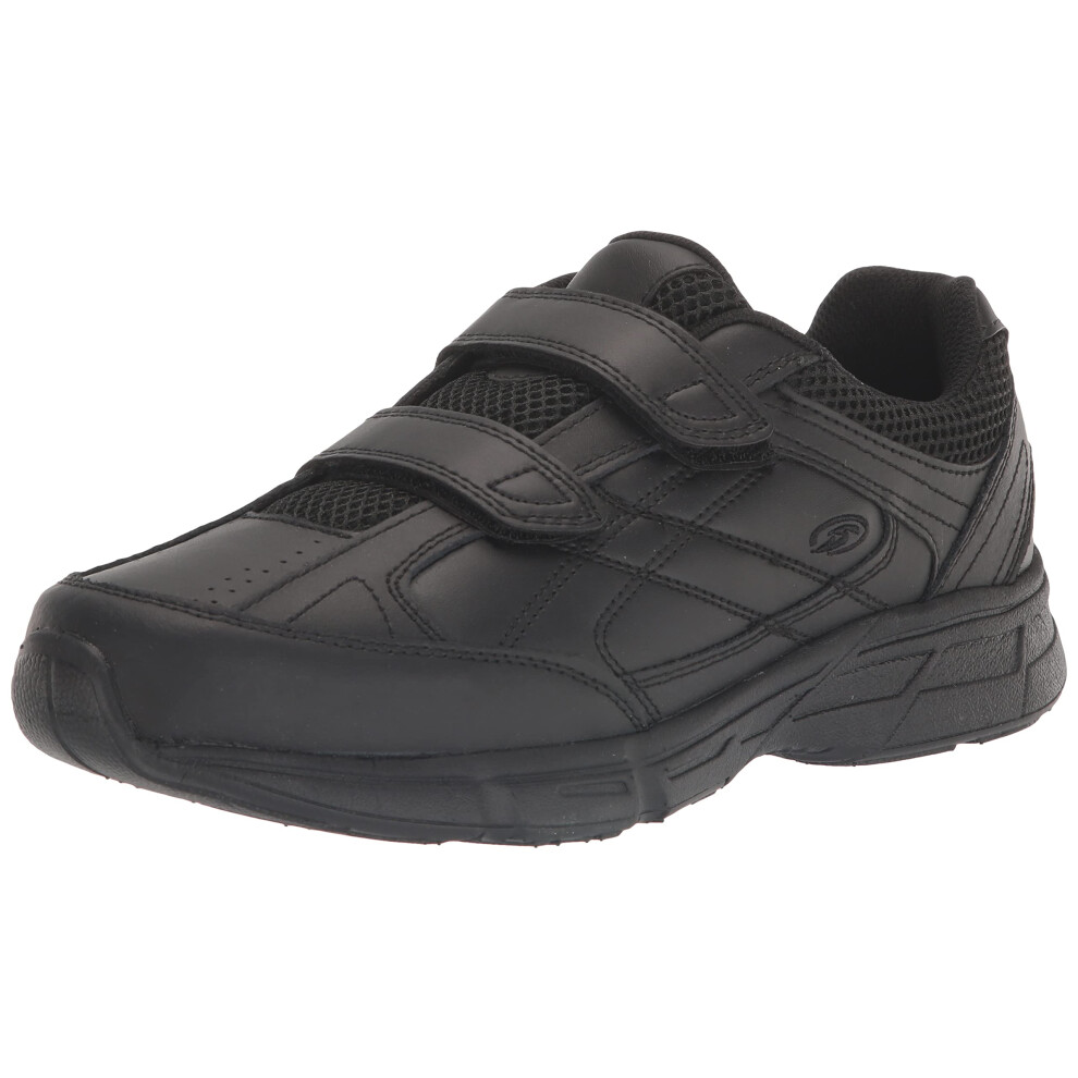 Dr. Scholl's - Men's Brisk Light Weight Dual Strap Sneaker  Wide Width (8.5 Wide  Black)