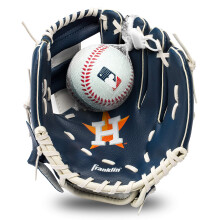 Franklin Sports Set Teeball MLB ASTROS Gant et Balle, Taille Unique Unisexe Adolescent