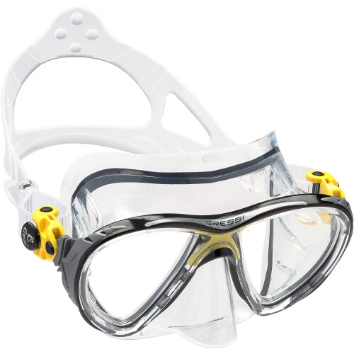 Cressi Cressi Big Eyes Evolution & Alpha Ultra Dry  clear/yellow 1