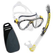 Cressi Big Eyes Evolution & Alpha Ultra Dry clear/yellow