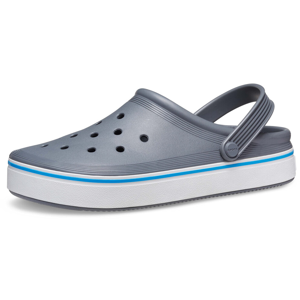 Crocs Unisex Off Court Clogs  Slip On Shoes  Charcoal  Numeric_5 US Men
