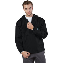 Adult Packable Anorak 14 Zip Jacket - BLAcK - S(D0102H7K656)